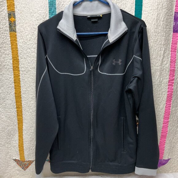 Under Armour Full Zip Jacket Size Medium Loose Fit - Picture 1 of 5